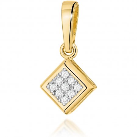 Harf Zawieszka z żółtego złota z diamentami, próba 585 B0072-ZA-AUZ-DIW-02-00