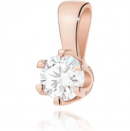 Harf Zawieszka z różowego złota z diamentem 0,30 ct, próba 585 B0440-ZA-AUR-DIW-02-OK