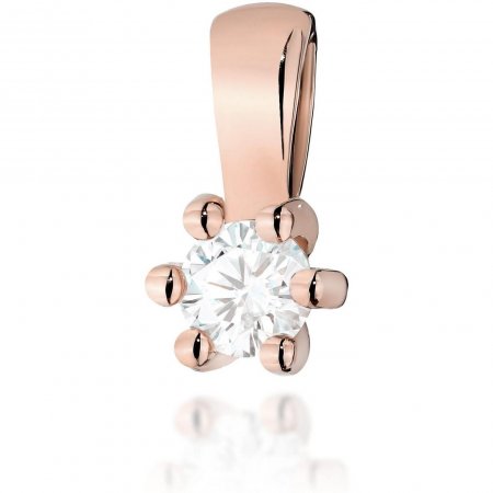 Harf Zawieszka z różowego złota z diamentem 0,10 ct, próba 585 B0444-ZA-AUR-DIW-04-OK