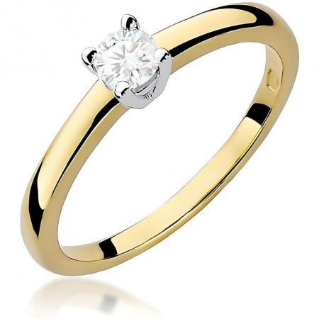 Harf Złoty pierścionek zaręczynowy z brylantem 0,25 ct B0584-PI-AUZ-DIW-06-OK