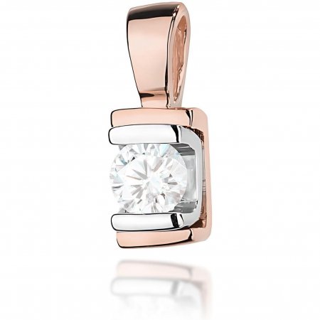 Harf Zawieszka z różowego złota z diamentem 0,10 ct, próba 585 B0686-ZA-AUR-DIW-02-OK