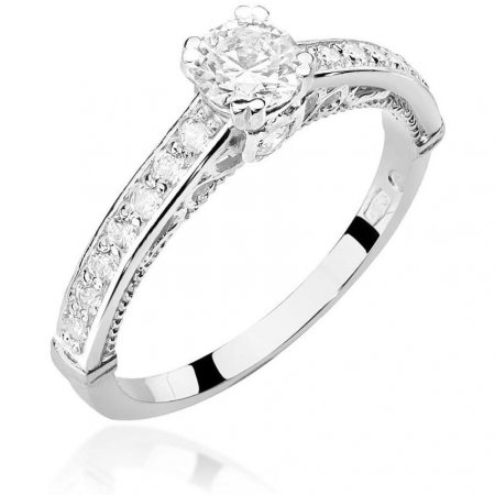 Harf Pierścionek z białego złota z brylantami 0,56 ct B0878-PI-AUB-DIW-02-OK