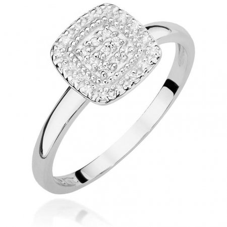 Harf Pierścionek z białego złota z brylantami 0,13 ct B0896-PI-AUB-DIW-02-00