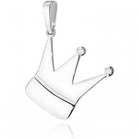 Harf Zawieszka z białego złota z diamentami, próba 585 B1004-ZA-AUB-DIW-02-00