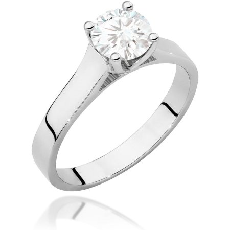 Harf Pierścionek z białego złota z diamentem laboratoryjnym 0,70 ct, próba 585 B1052-PI-AUB-LDW-06-OK