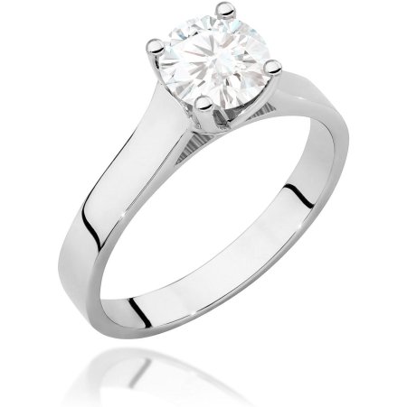 Harf Pierścionek z białego złota próby 585 z diamentem laboratoryjnym 1,00 ct B1052-PI-AUB-LDW-08-OK
