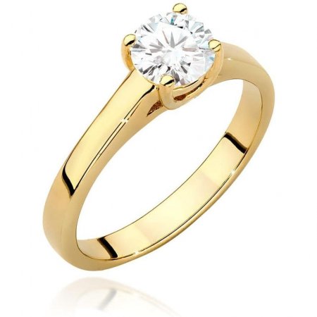 Harf Pierścionek z żółtego złota z diamentem laboratoryjnym 0,70 ct oprawa cathedral B1088-PI-AUZ-LDW-06-OK