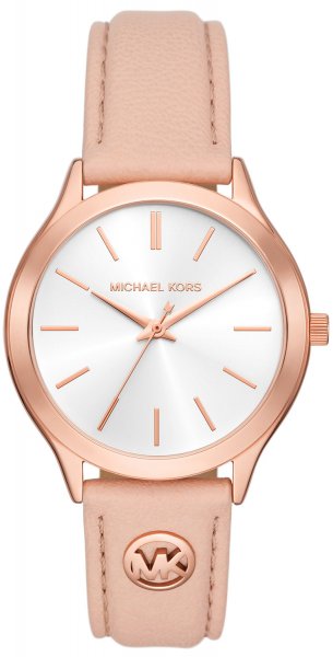 Michael Kors SLIM RUNAWAY Pink Leather Strap 38mm MK7467