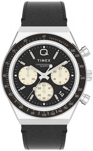 Timex Q Timex Chronograph 40mm Leather Strap TW2V42700