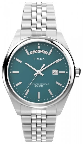 Timex Legacy Day and Date 41mm Stainless Steel Bracelet TW2V68000