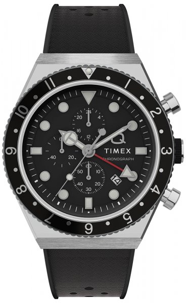 Timex Q Timex Three Time Zone Chronograph TW2V70000