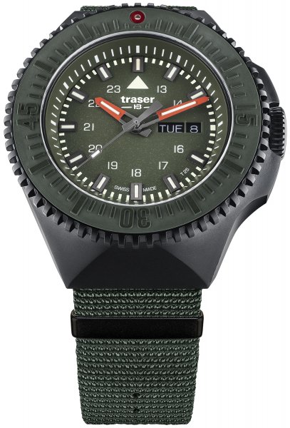 Traser P69 Black Stealth Green NATO Strap TS-109858