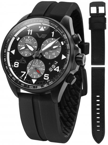 Vostok Europe Space Race Full Black Chrono 6S30-325C744SB