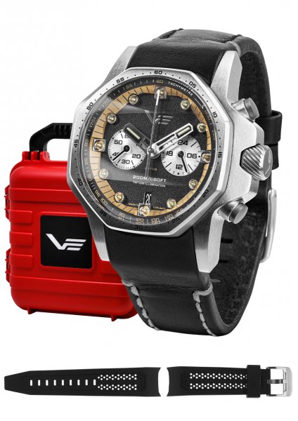 Vostok Europe Atomic Age Sakharov Line Quartz Chrono VK64-640A698