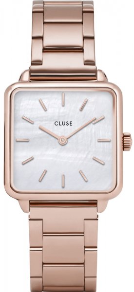 Cluse bransoleta Three Link Rose Gold/White Pearl CL60027S