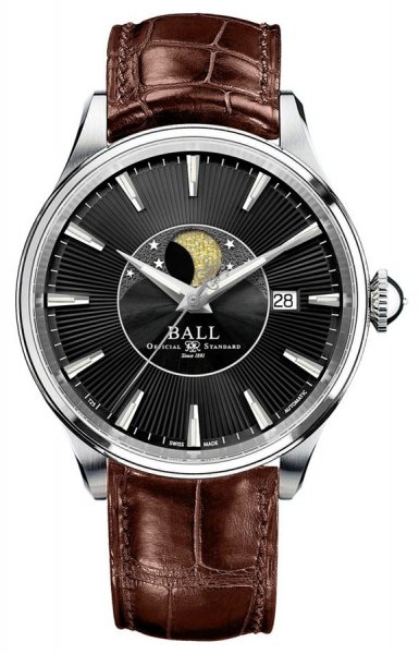Ball Trainmaster Moon Phase Automatic NM3082D-LLJ-BK