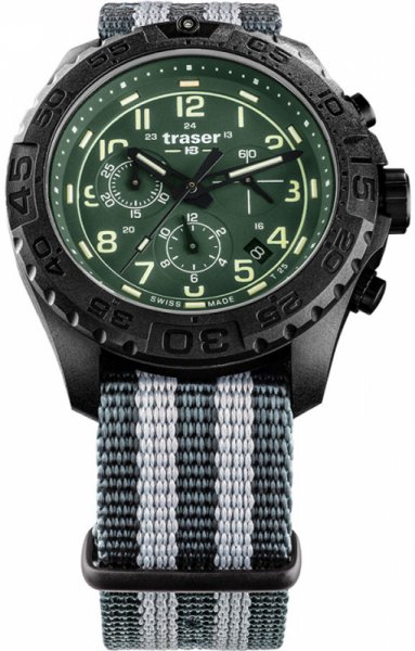 Traser P96 OdP Evolution Chrono Green NATO Strap TS-109048